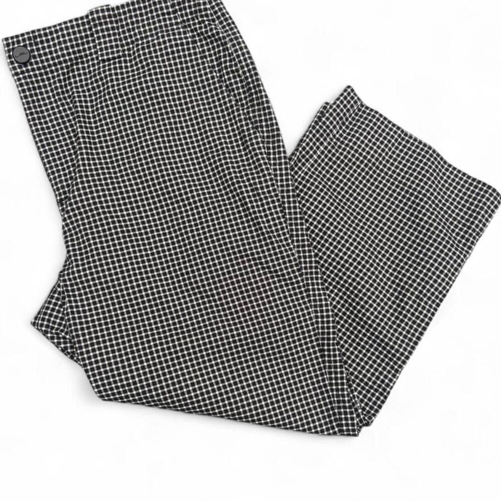 Vintage Ralph Lauren Active black & white gingham capris